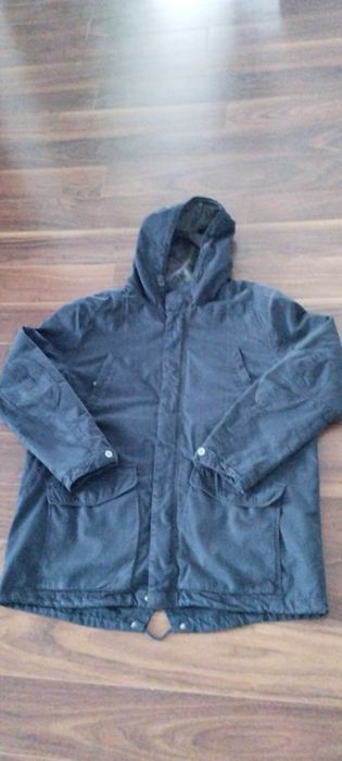 Parka kurtka meska zimowa granatowa xl
