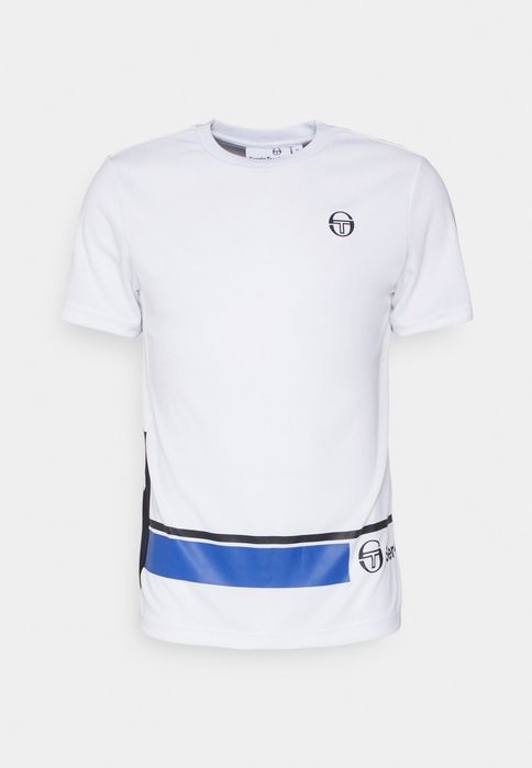 T-shirt biały z nadrukiem Sergio Tacchini S