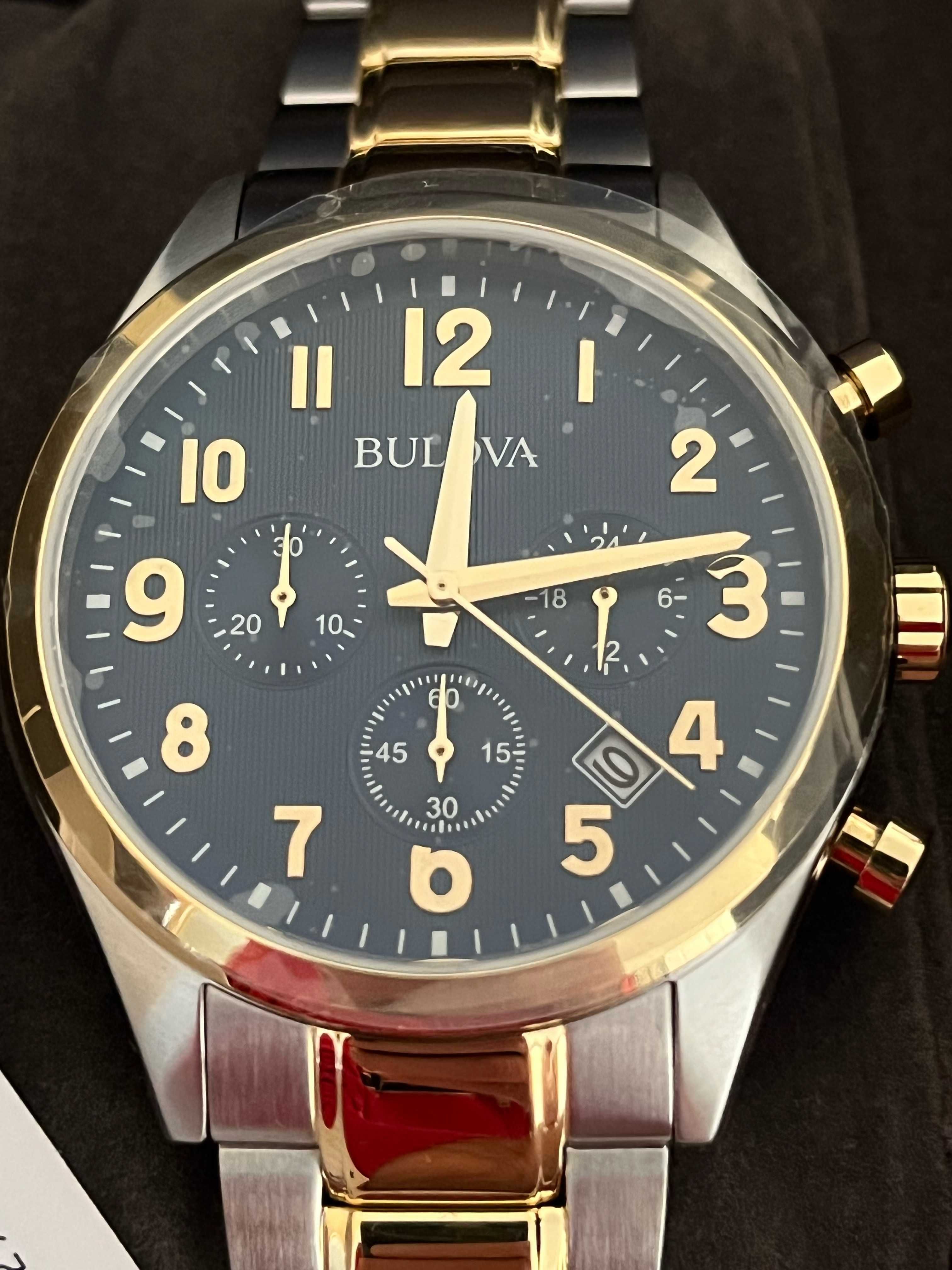 Zegarek Bulova Chronograph 98B346 Prezent na komuni urodziny