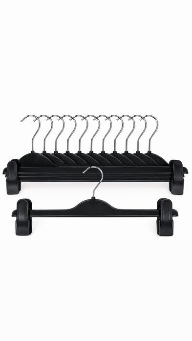 Conjunto de 10 cabides com pinças