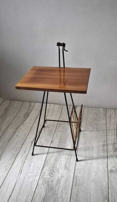 stolik gazetnik żyłkowy vintage retro