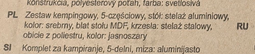 Zestaw Kempingowy