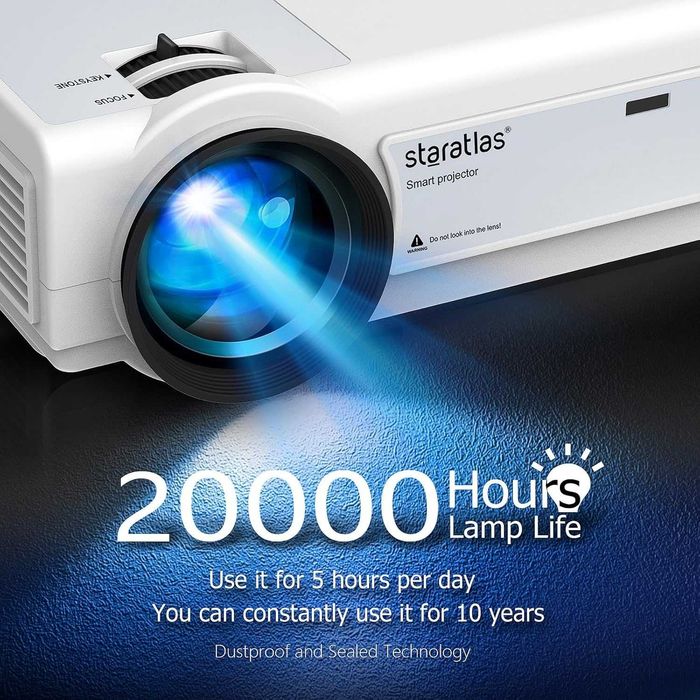 Projektor Staratlas 4K z Wi-Fi i Bluetooth
