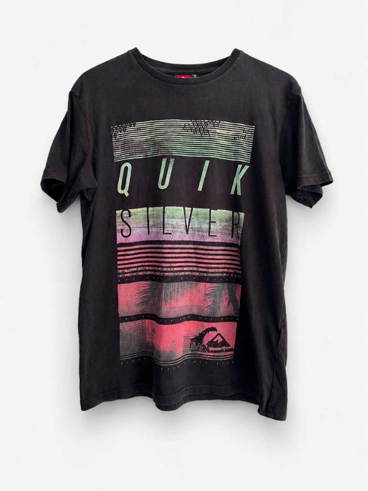 T-shirt Quiksilver Preta Surf Skate Tamanho M