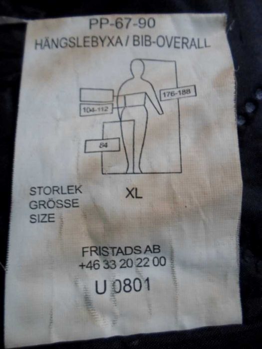 полукомбинезон штаны теплые большой размер XXL пояс 124