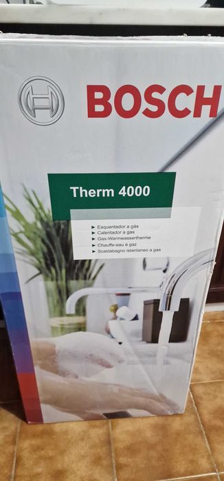 Esquentador Bosch Therm 4204 14L Gás Natural Atmosférico (Como Novo)