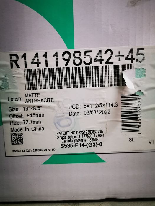 4 Jantes 19 Rotiform + Capas aero disc