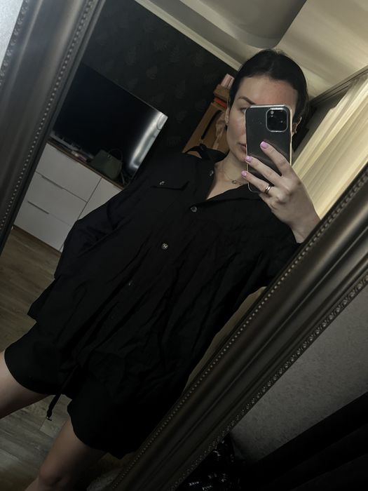 Костюм рубашка и шорты лняной костюм