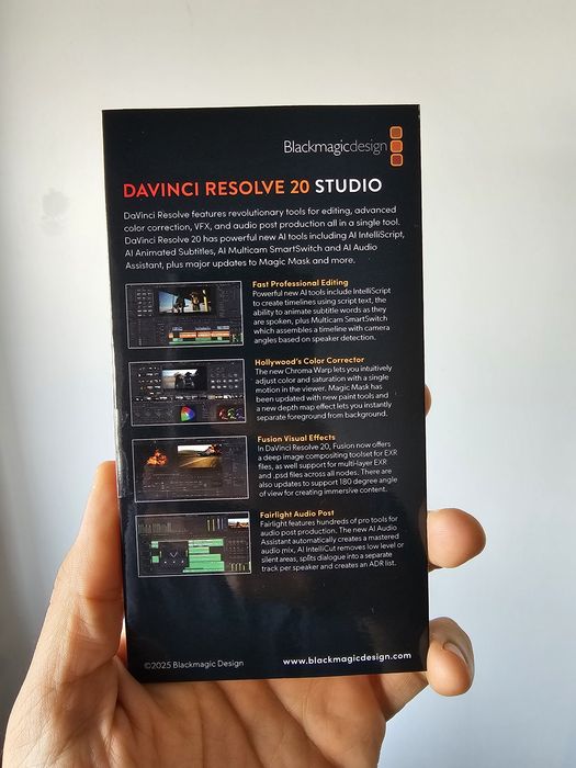 DaVinci Resolve Studio - licença nova
