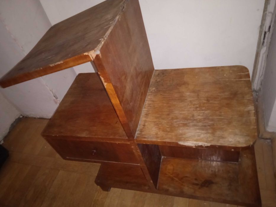 Kwietnik art deco z szufladą, do renowacji