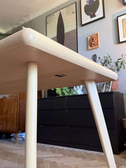 stół drewniany IKEA MARKERAD by Virgil Abloh