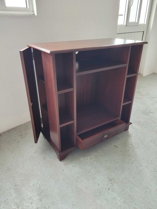 Movel TV Bar Madeira Cerejeira Cinzento