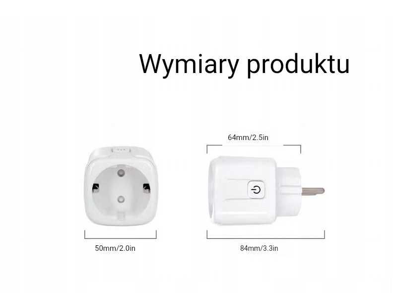 Inteligentna wtyczka wifi 16a z pomiarem prądu,smart home wifi ttst750