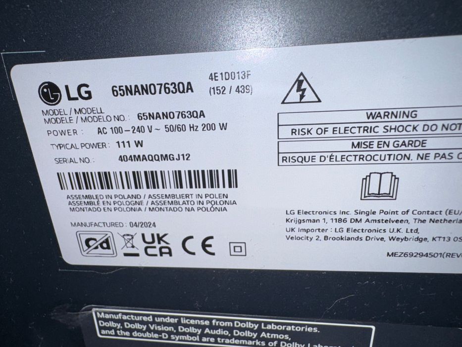 Telewizor LG 65NANO763QA