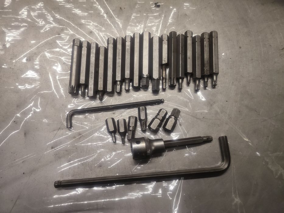 Ręczne klucze imbusowe, torx