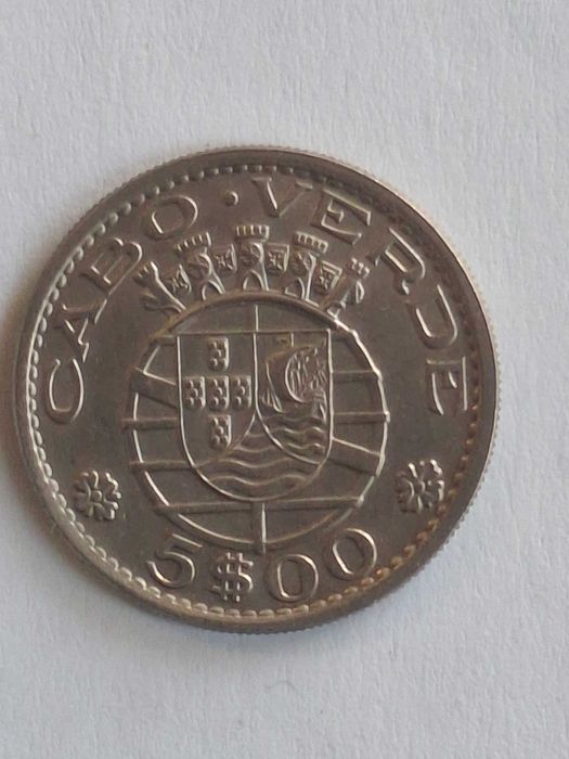 Moedas de colecção - 5 escudos Cabo Verde de 1968
