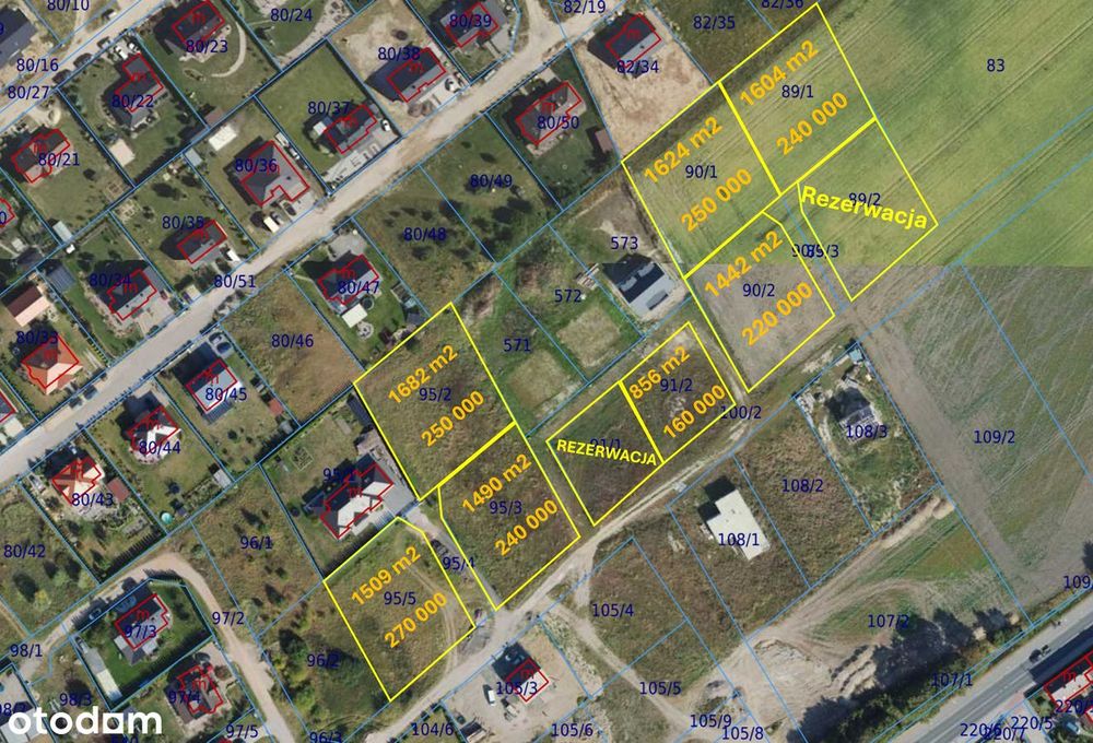 działki budowlane pod dom jednorodzinny Kokoszkowy MPZP, 856-1682 m²
