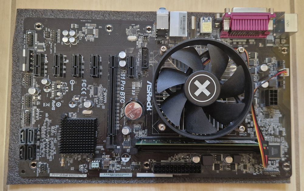 Płyta Główna ASRock H81 Pro BTC R2.0 ATX + CPU + Ram