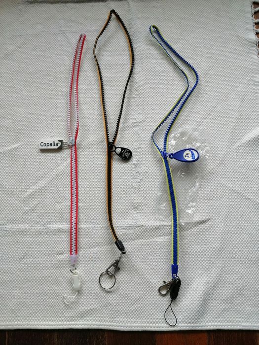 Fita porta chaves com zip (fecho)