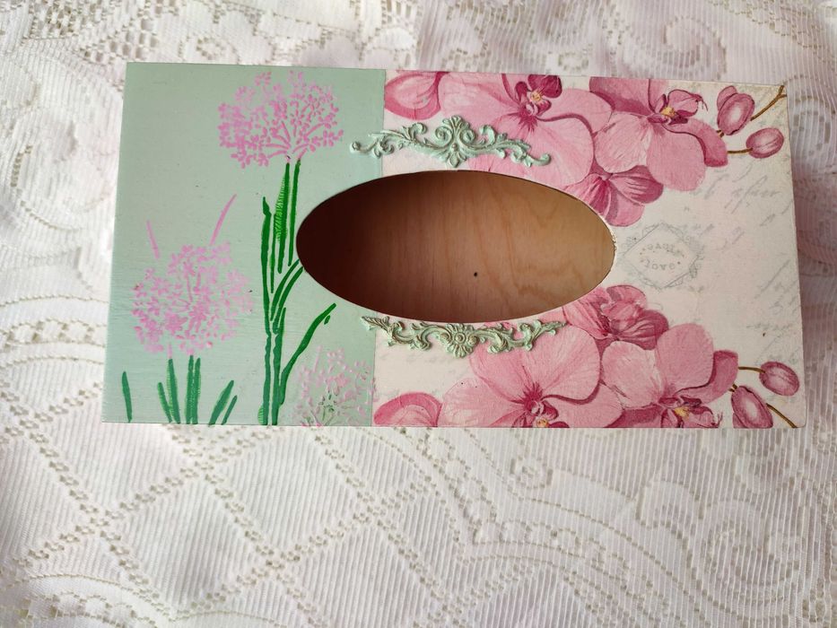 Chustecznik decoupage