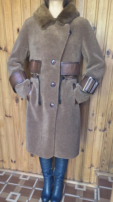 Дублянка з хутром натуральної норки