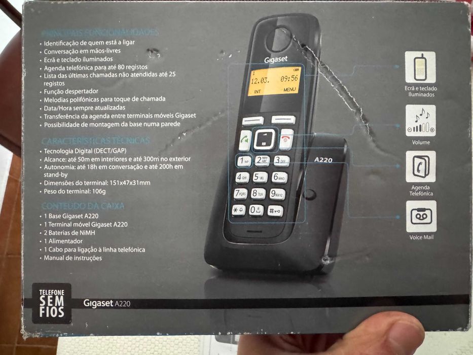 Telefone sem fios digital - NOVO