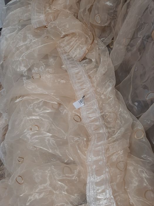 Гардина кофе с молоком( нежно светлого) оттенка