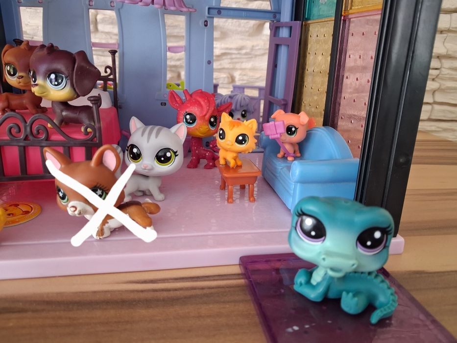 LPS Littles Pet Shop domek, figurki, zestaw
