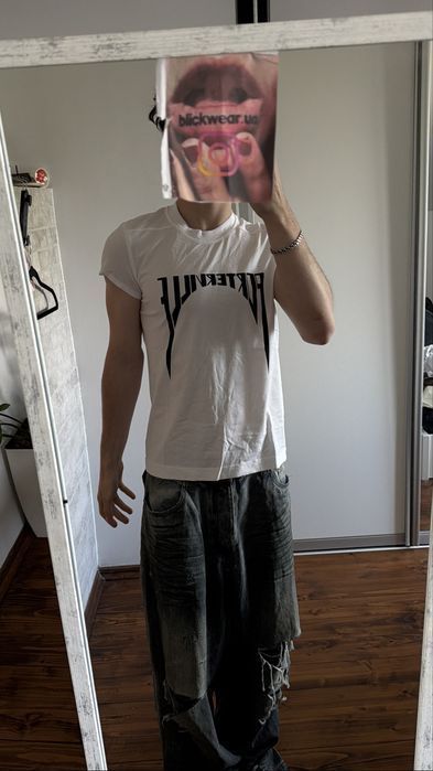 Футболка Rick Owens Drkshdw Logo white S M l Vetements balenciaga acne studios project gr
