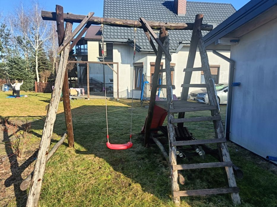 Plac zabaw drewniany