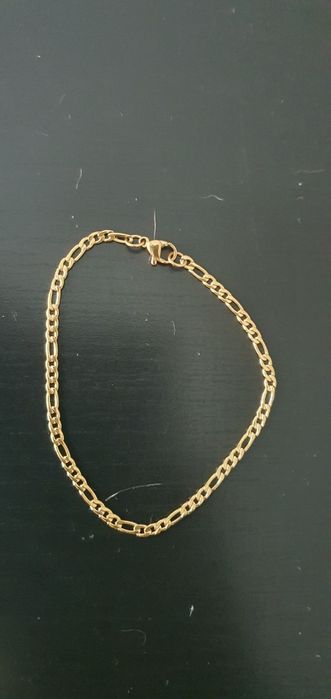 Pulseiras ouro laminado 18k malha 3x1  3mm