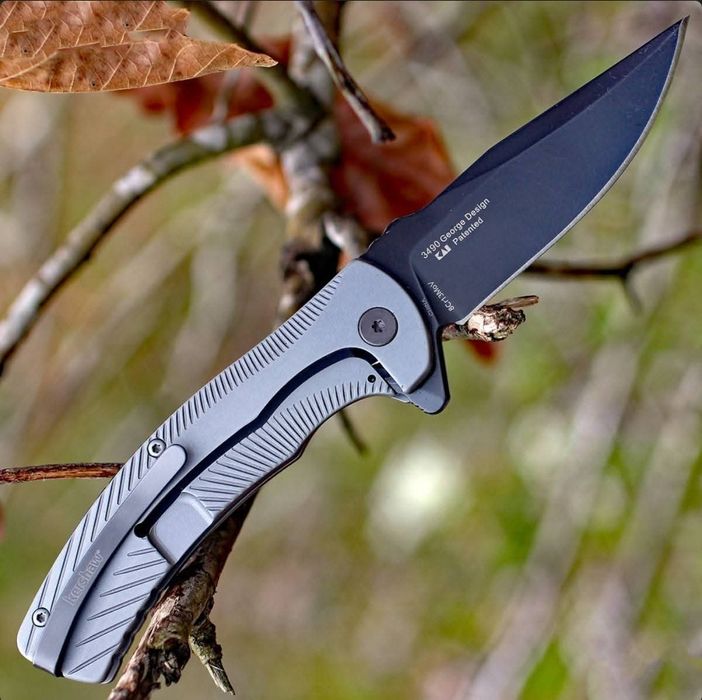 Kershaw Seguin 3490, складний ніж для щоденного використання, цільнометалевий карманий лом ,фліппер з асистентом відкриття SpeedSafe