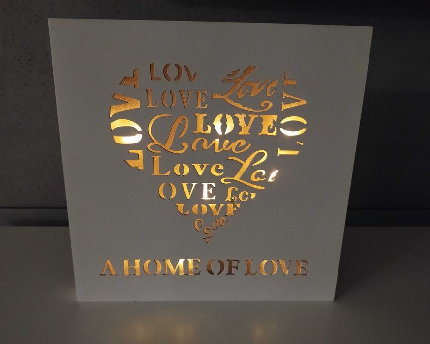 Dekoracyjny, podświetlany obraz