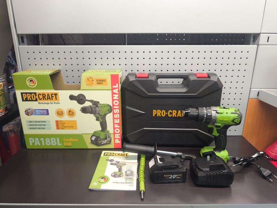 Шуруповерт Procraft PA18BL Universal Extra Без АКБ та З/П