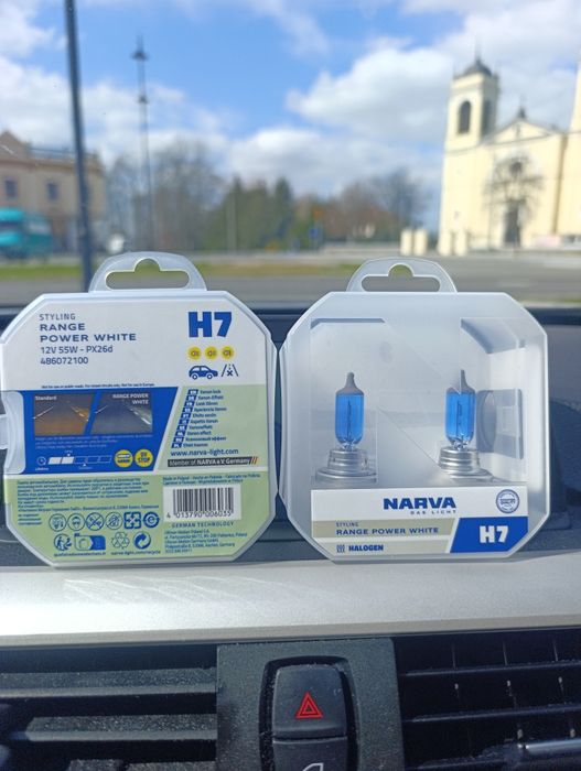 Żarówki narva range power white H7