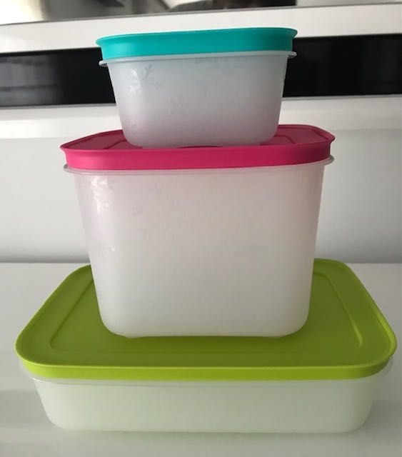 Conjunto 3 Caixas de Congelação Tupperware