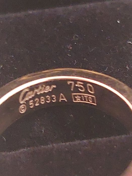 Anel Cartier rosa dourado