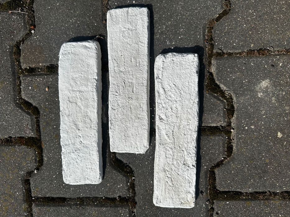 Płytki cegiełki białe cementowe nowe