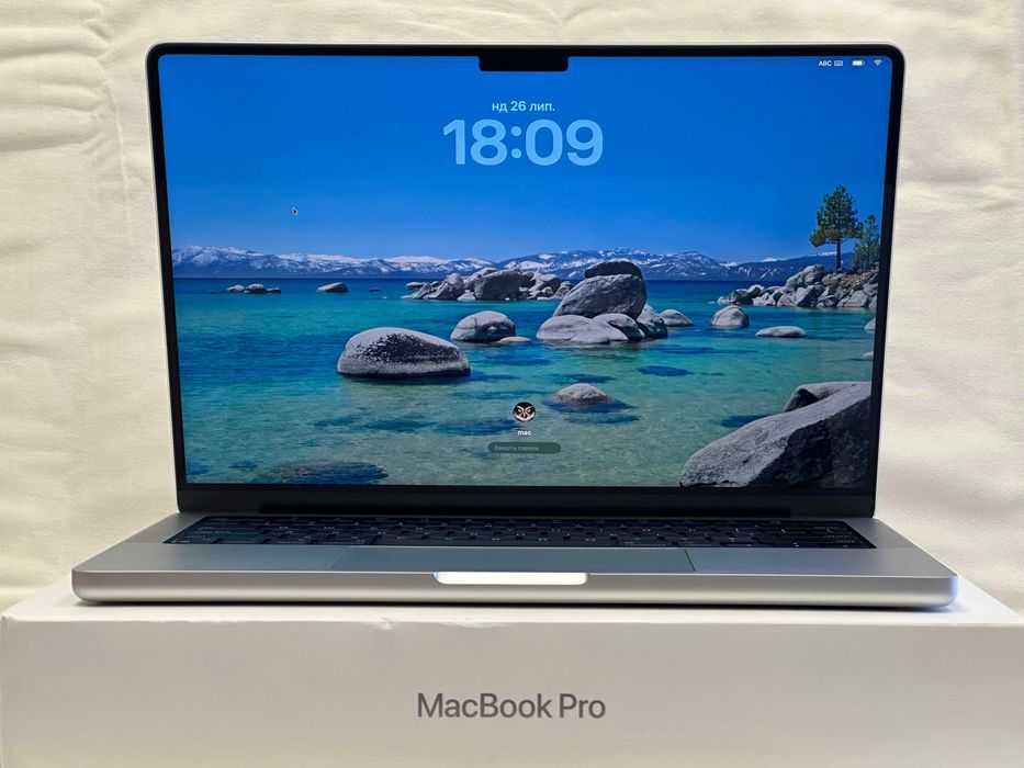 MacBook Pro 14.2”. M1 Pro(2021), 16RAM/500Gb SSD, 95%батар- SILVER