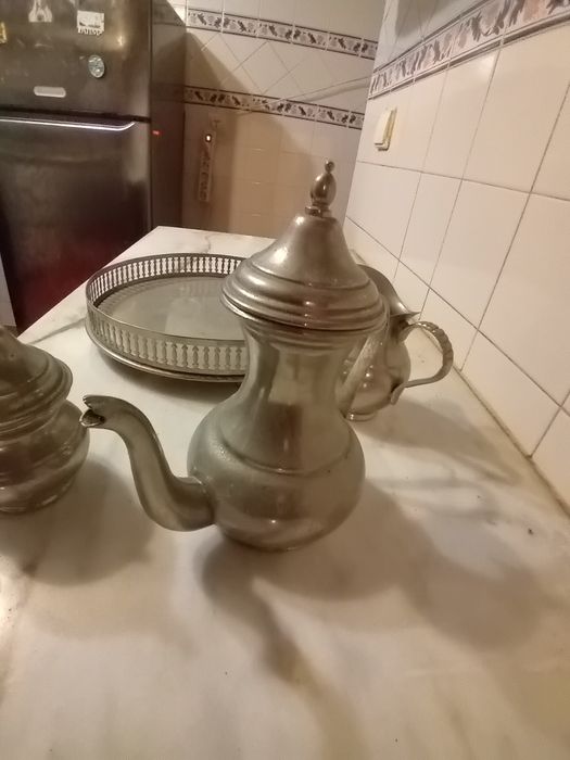 Conjunto de Peças Antigas em Estanho