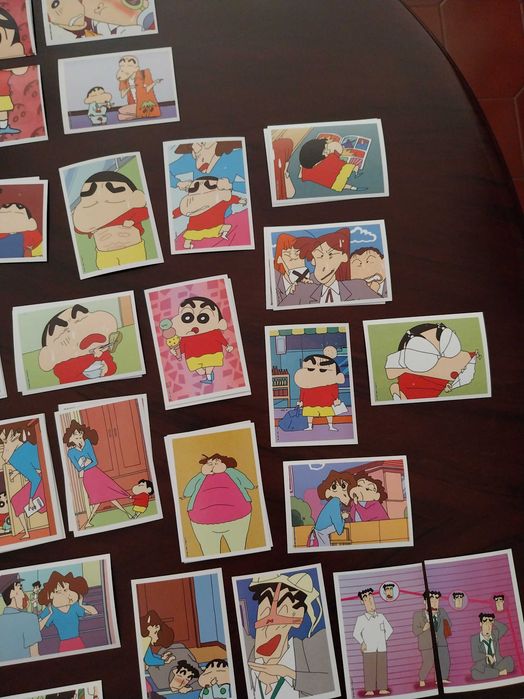 Lote 45 cromos autocolantes Shinchan, Panini, Vintage, edição limitada