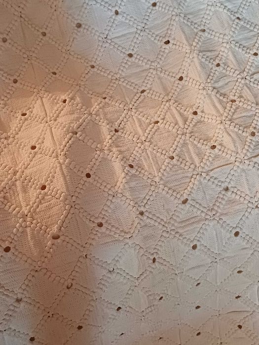 Colcha de renda feita à mão 2,3 x 2,5