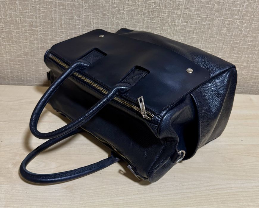 Сумка-саквояж натуральная кожа, Италия