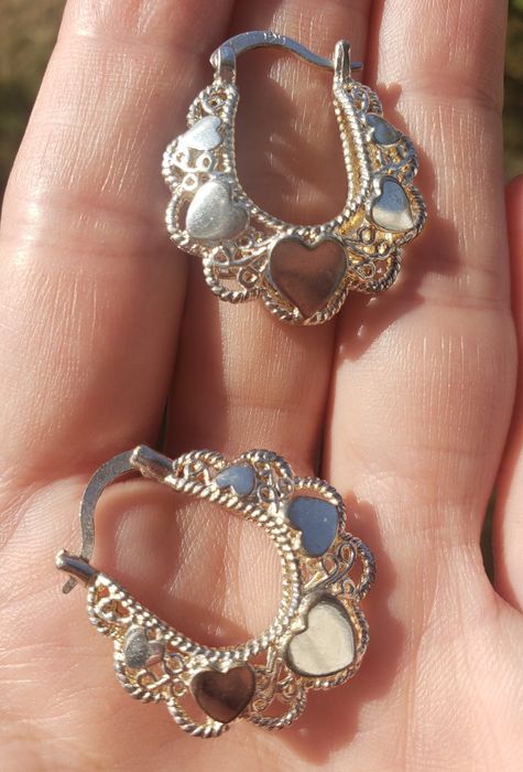 Сережки сріблені у стилі бохо