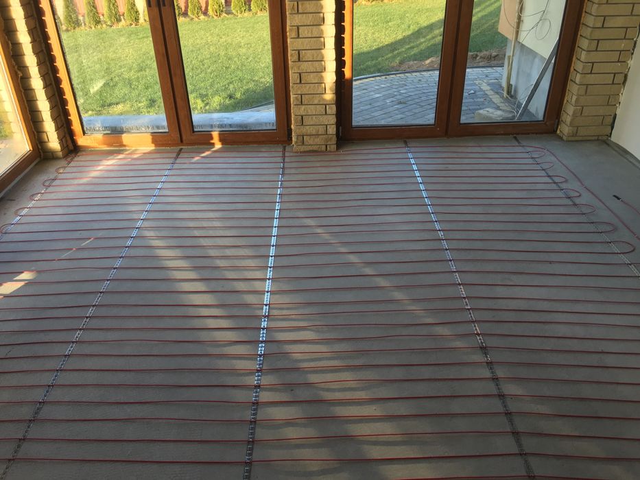 Електрична тепла підлога мати, кабель терморегулятори