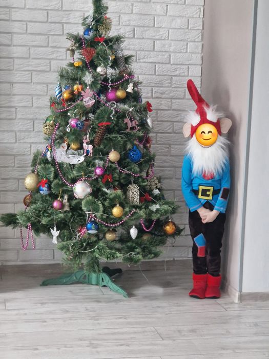 Карнавальний костюм гнома 98-104.