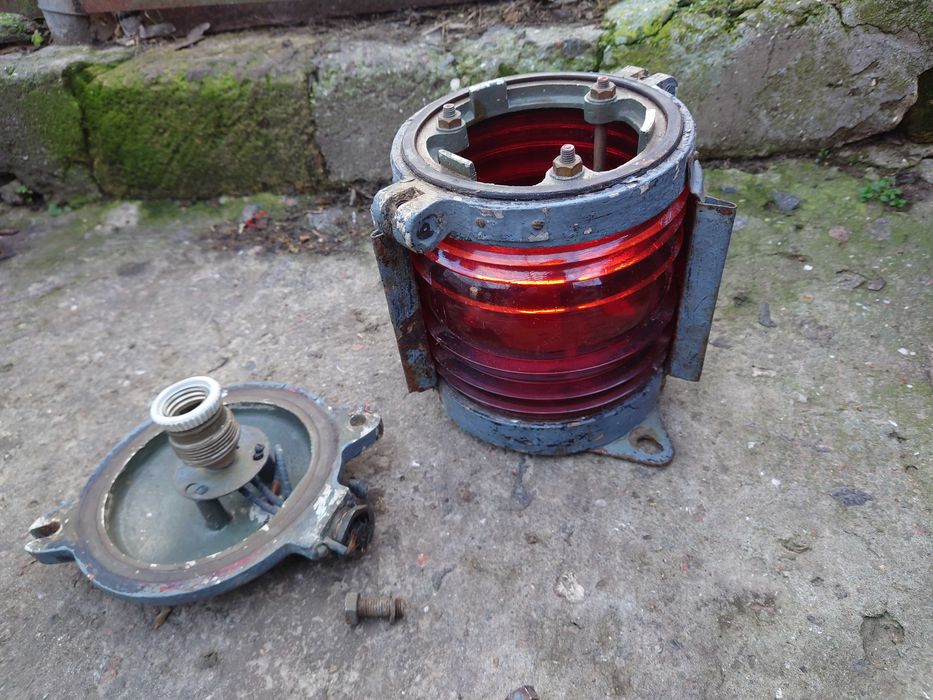 Морський бортовий лівий ліхтар 558МВ-01 Антикваріат морской фонарь