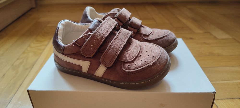 Buty sneakersy chłopięce Lasocki brązowe, r. 25 zamszowe