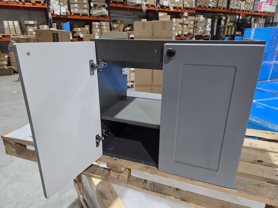 OUTLET Szafka łazienkowa 60cm szara wisząca