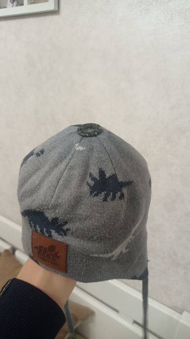 Зимовий комбінезон Reima, зимова шапочка з натуральним пампоном